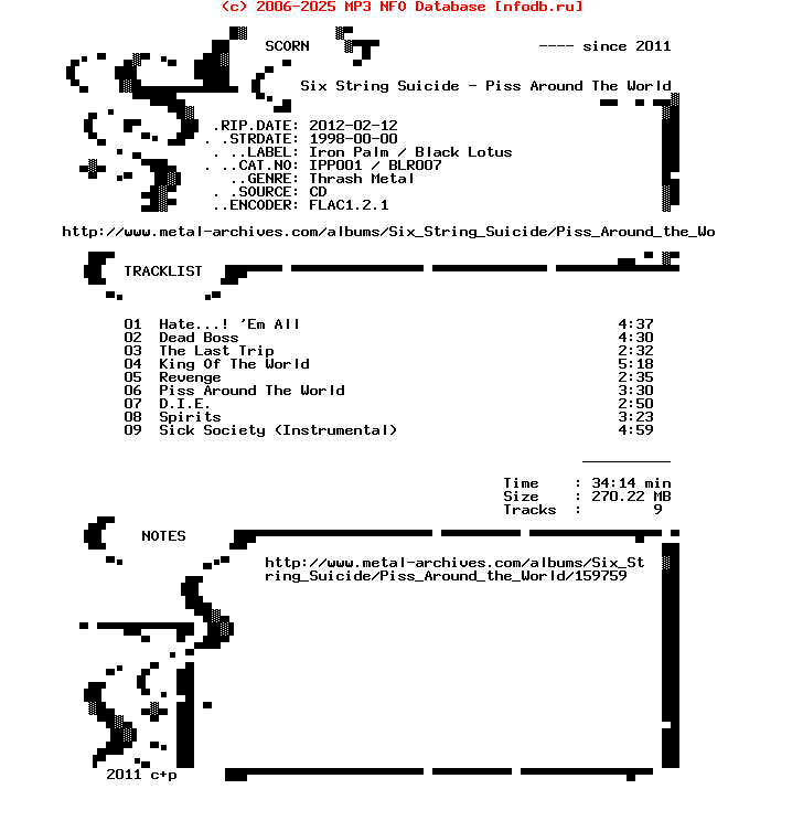 Six_String_Suicide-Piss_Around_The_World-CD-1998
