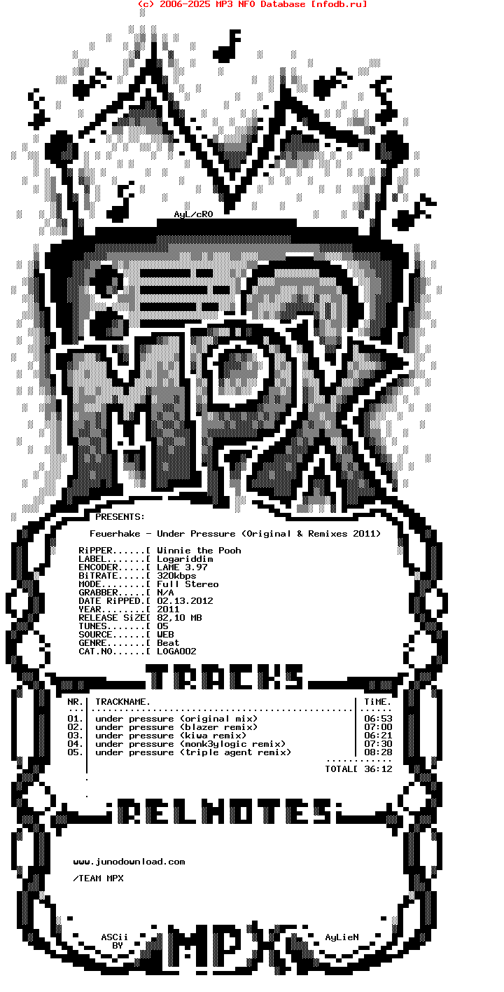 Feuerhake-Under_Pressure_(ORIGINAL_AND_REMIXES_2011)-(LOGA002)-2011