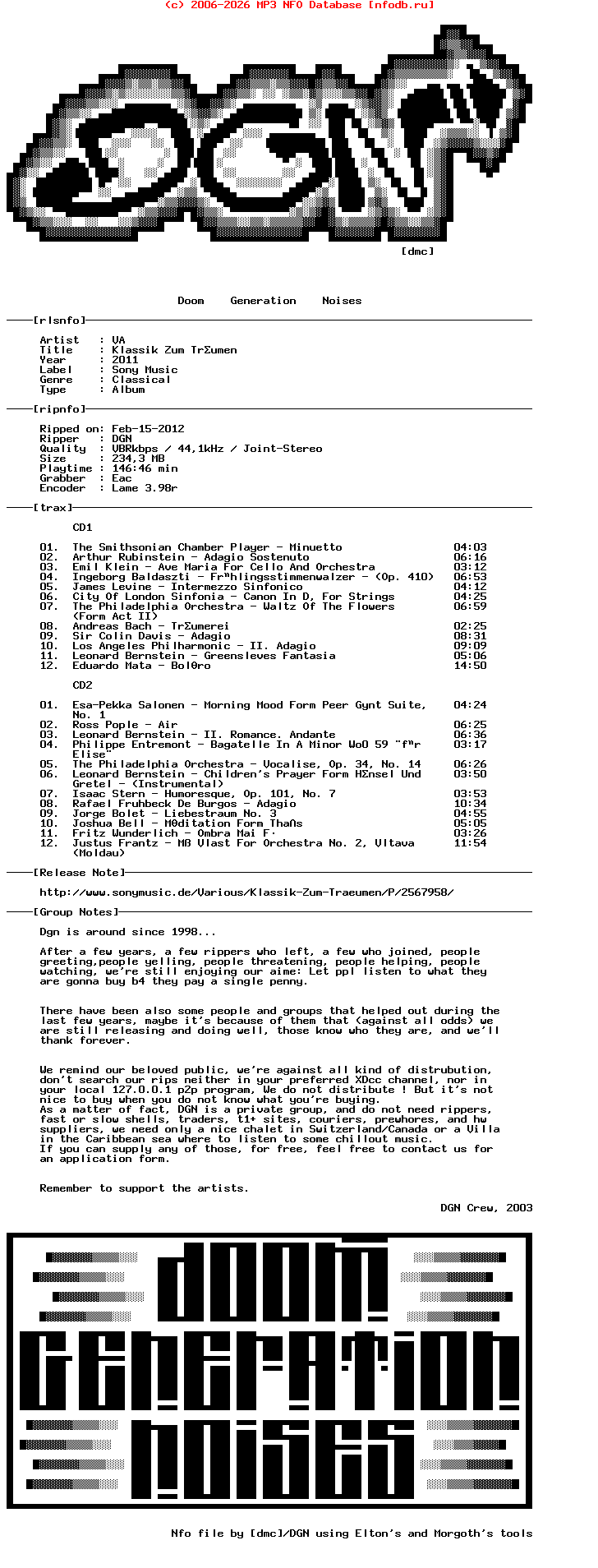VA-Klassik_Zum_Traeumen-2CD-2011-DGN