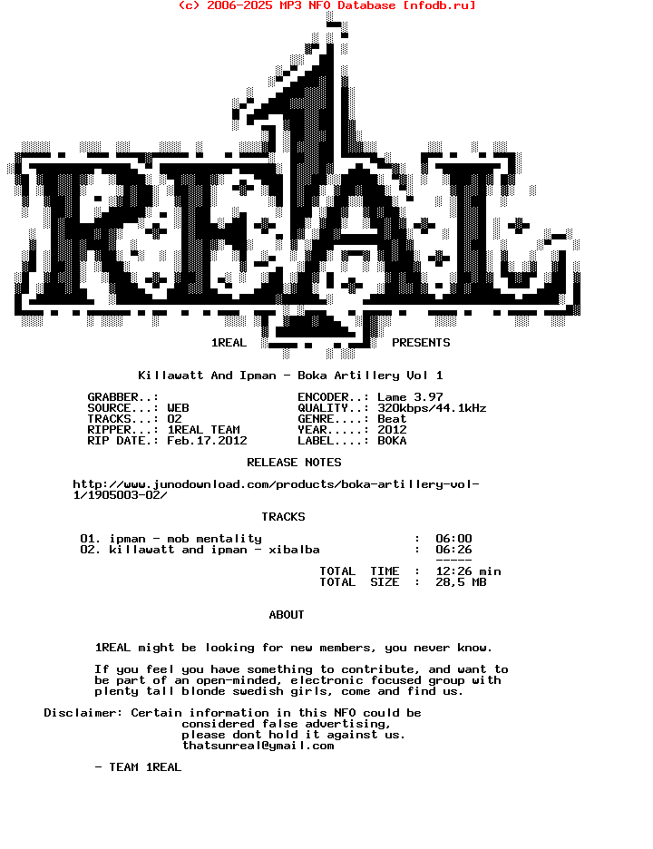 Killawatt_And_Ipman-Boka_Artillery_Vol_1-(BOKA008)-WEB-2012-1REAL