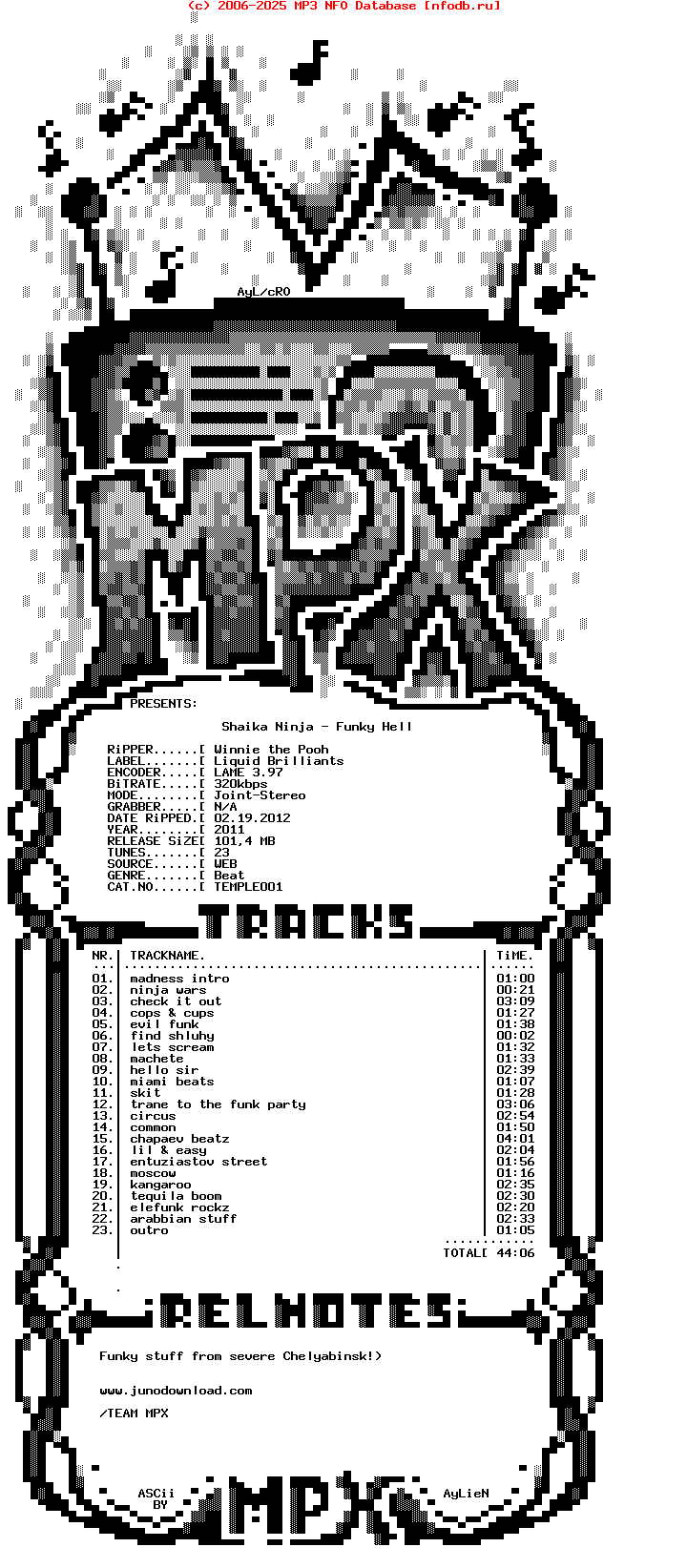 Shaika_Ninja-Funky_Hell-(TEMPLE001)-2011