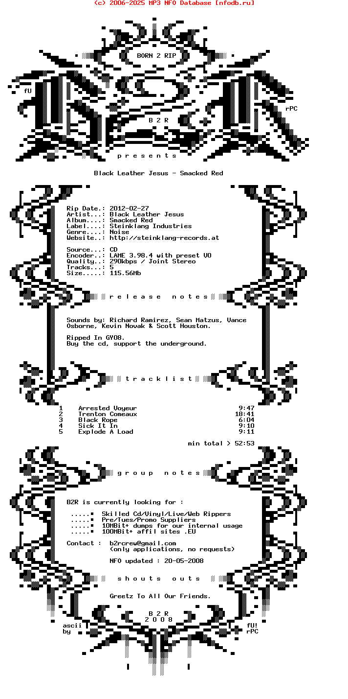 Black_Leather_Jesus-Smacked_Red-2010