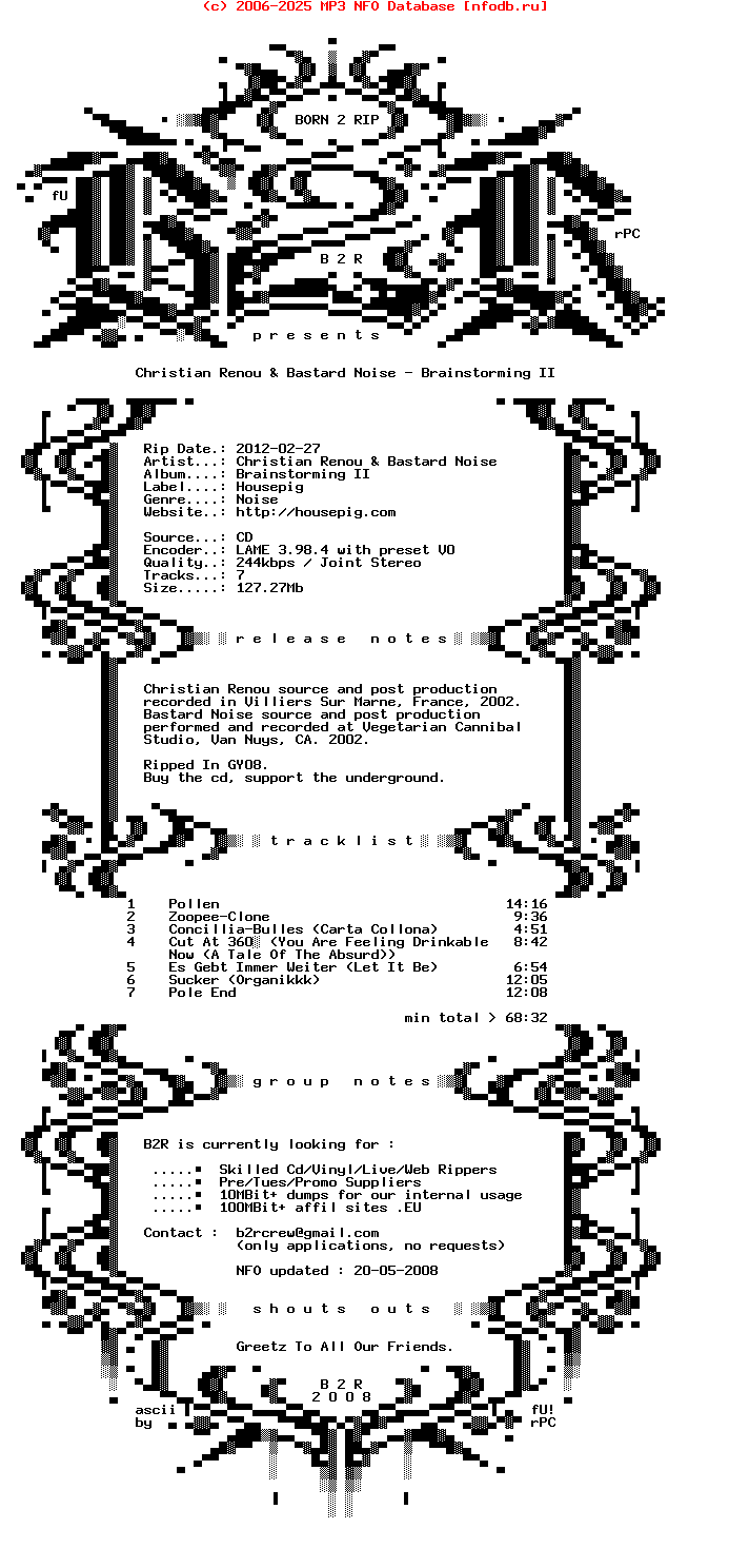 Christian_Renou_And_Bastard_Noise-Brainstorming_Ii-2009