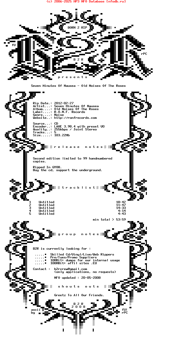 Seven_Minutes_Of_Nausea-Old_Noises_Of_The_Roses-Reissue-2010