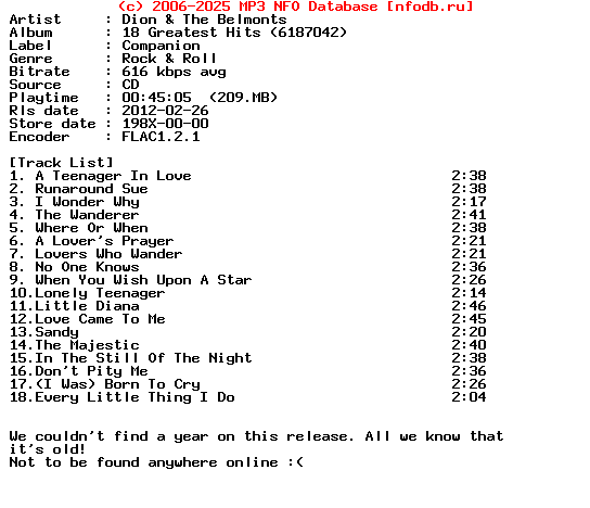 Dion_And_The_Belmonts-18_Greatest_Hits_(6187042)-CD-198X
