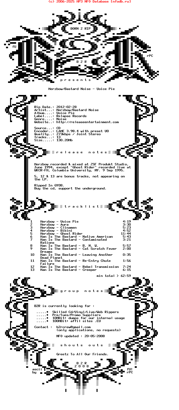 Merzbow-Bastard_Noise-Voice_Pie-Split-1996