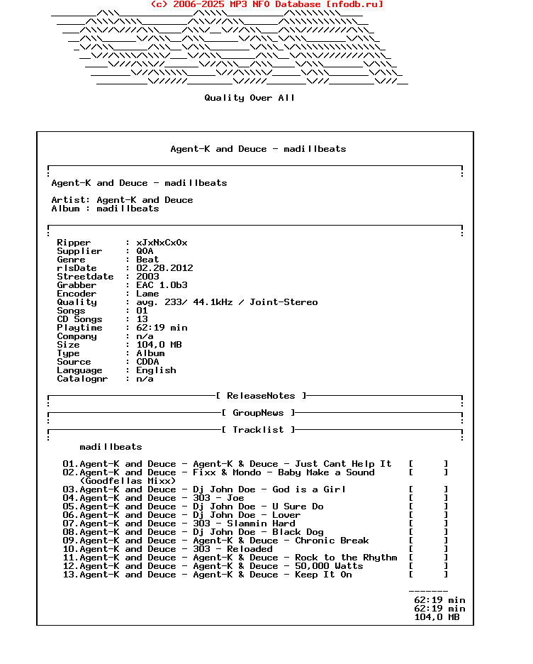 Agent-K_And_Deuce-Madillbeats-2003-Qoa