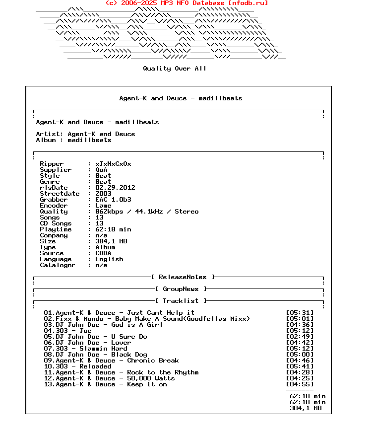 Agent-K_And_Deuce-Madillbeats-CD-FLAC-2003-Qoa