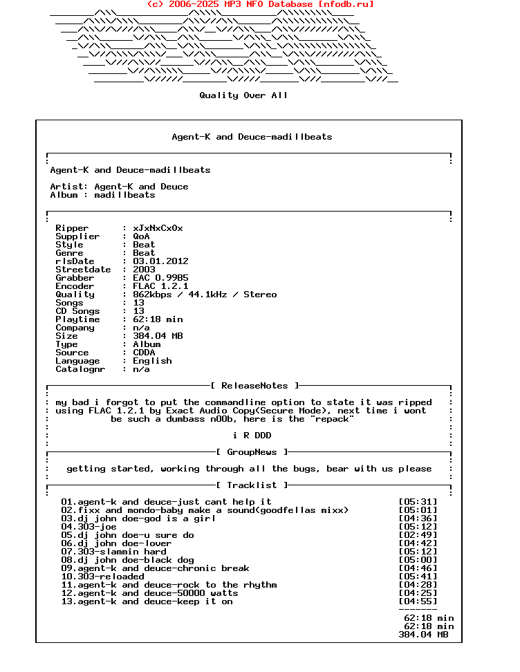 Agent-K_And_Deuce-Madillbeats-REPACK-CD-FLAC-2003-Qoa