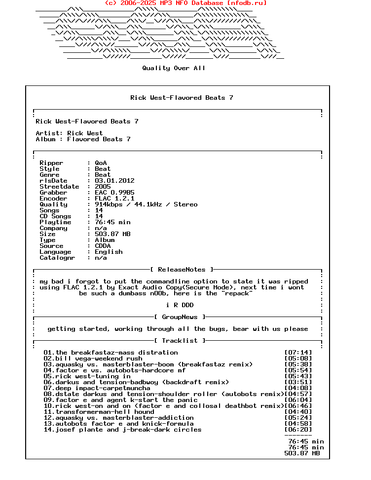 Rick_West-Flavored_Beats_7-REPACK-CD-FLAC-2005-Qoa