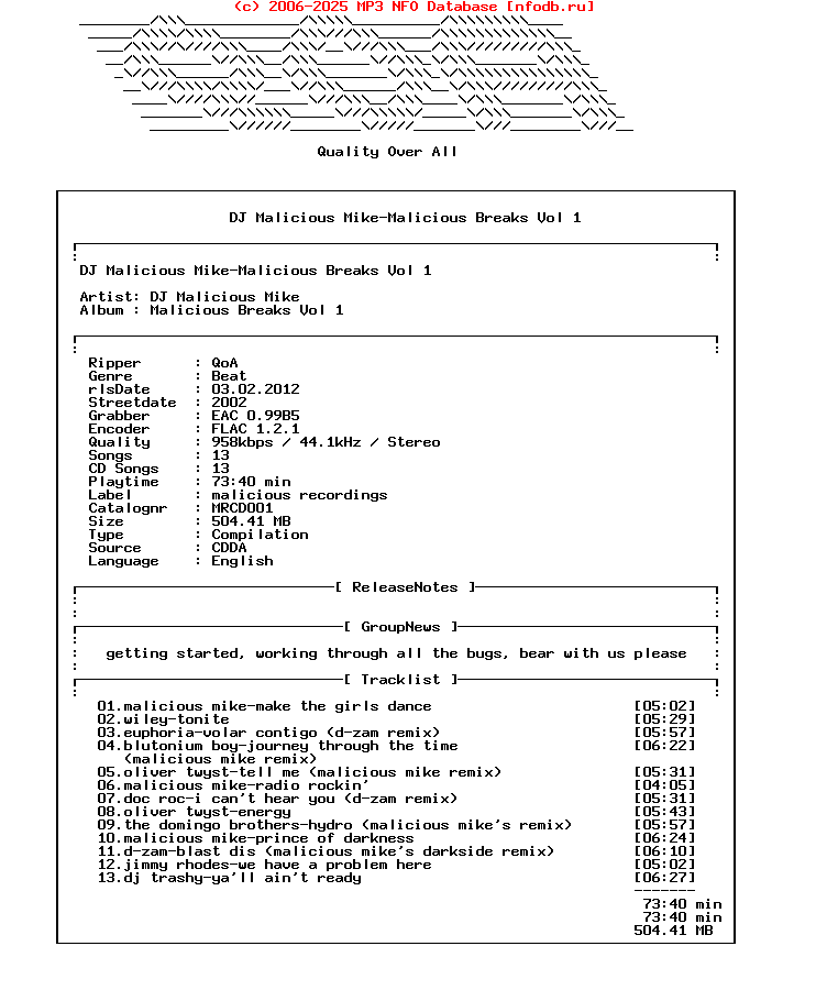 Dj_Malicious_Mike-Malicious_Breaks_Vol_1-(MRCD001)-CD-FLAC-2002-Qoa