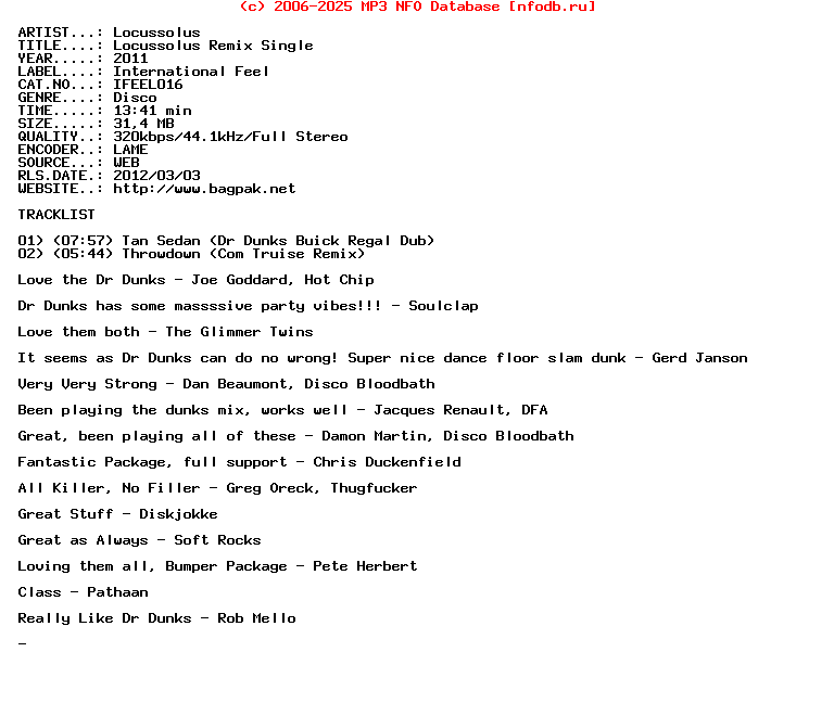 Locussolus-Locussolus_Remix_Single-(IFEEL016)-WEB-2011