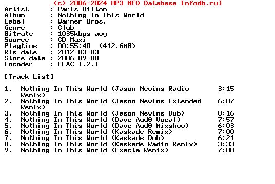 Paris_Hilton-Nothing_In_This_World-CDM-FLAC-2006