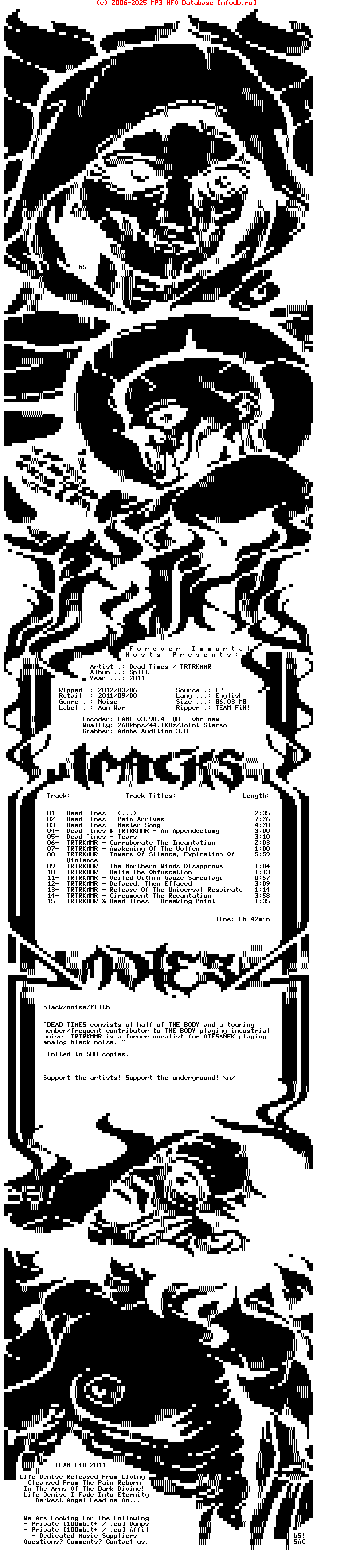 Dead_Times-Trtrkmmr-Split-Lp-2011