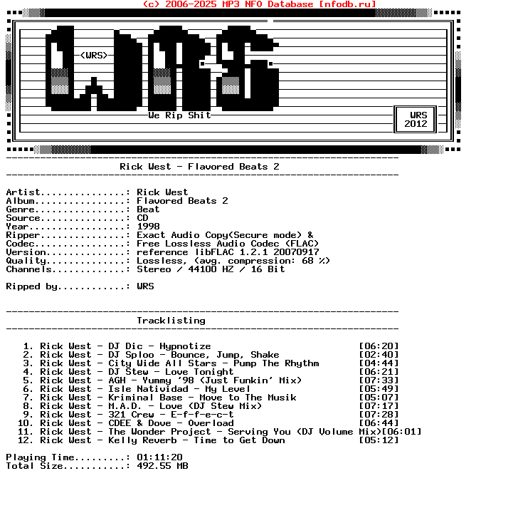 Rick_West-Flavored_Beats_2-PROPER-CD-FLAC-1998-Wrs
