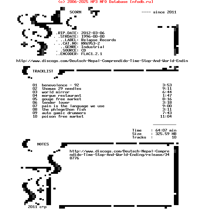 Deutsch_Nepal-Comprendido_Time_Stop_And_World_Ending-CD-1996
