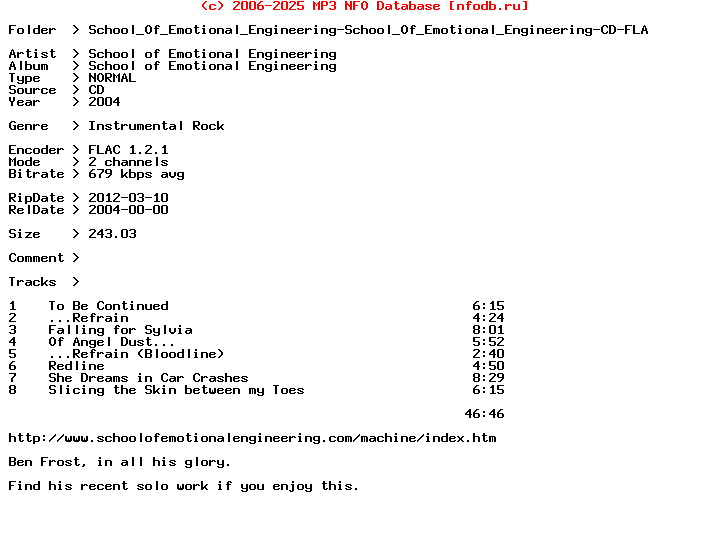 School_Of_Emotional_Engineering-School_Of_Emotional_Engineering-CD-FLAC-2004-Ozf