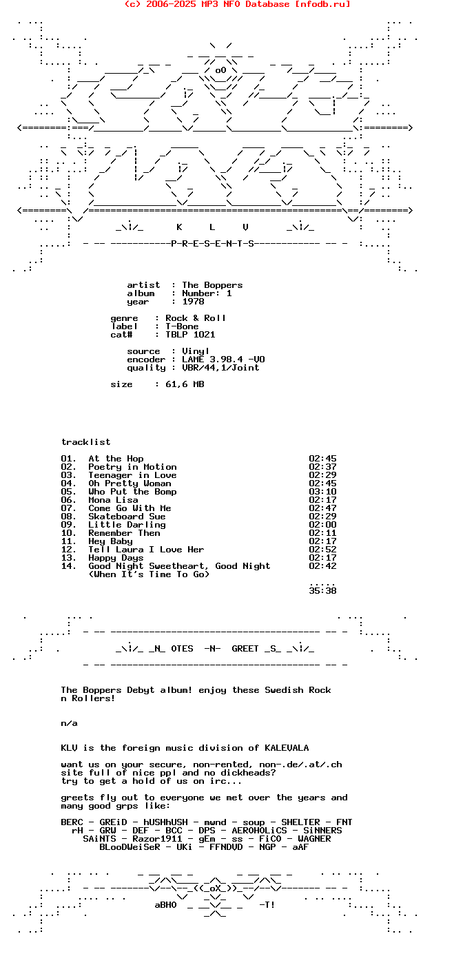 The_Boppers-Number_1-Lp-1978-Klv