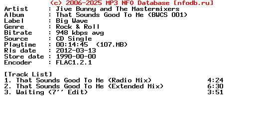 Jive_Bunny_And_The_Mastermixers-That_Sounds_Good_To_Me_(BWCS_001)-CDS-1990