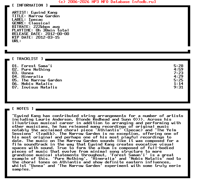 Eyvind_Kang-Narrow_Garden-(IPC_132)-2012