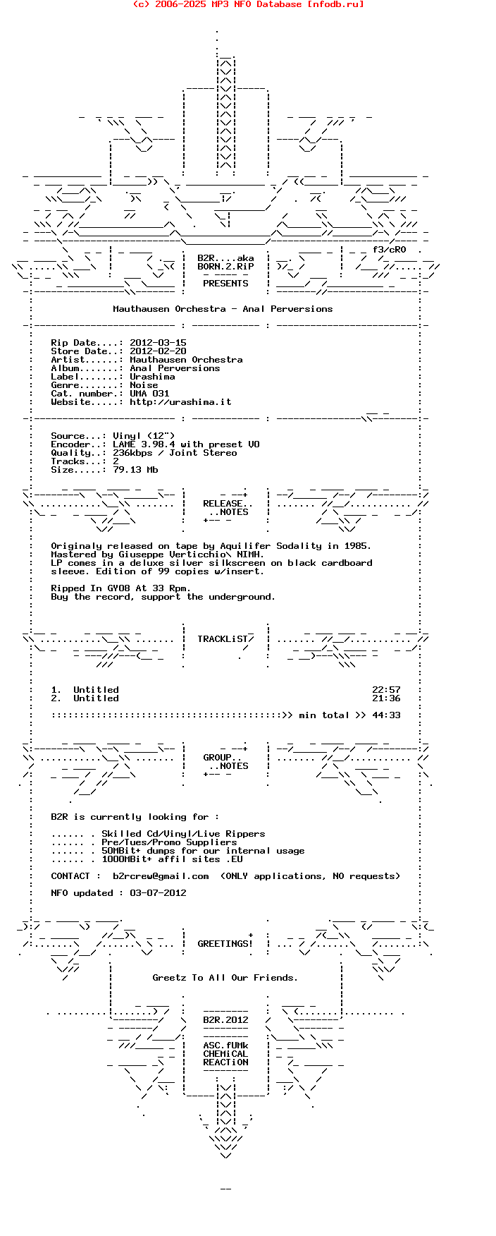 Mauthausen_Orchestra-Anal_Perversions-Reissue-Lp-2012