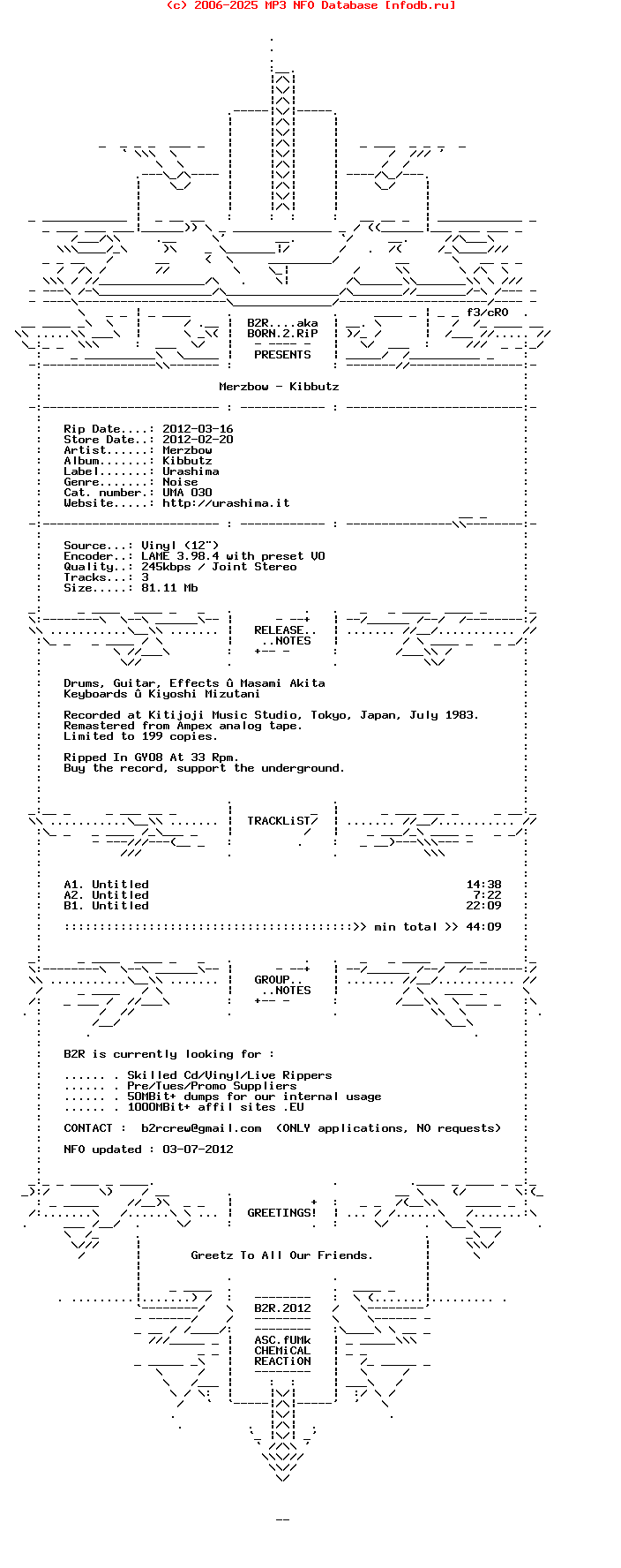 Merzbow-Kibbutz-Reissue-Lp-2012