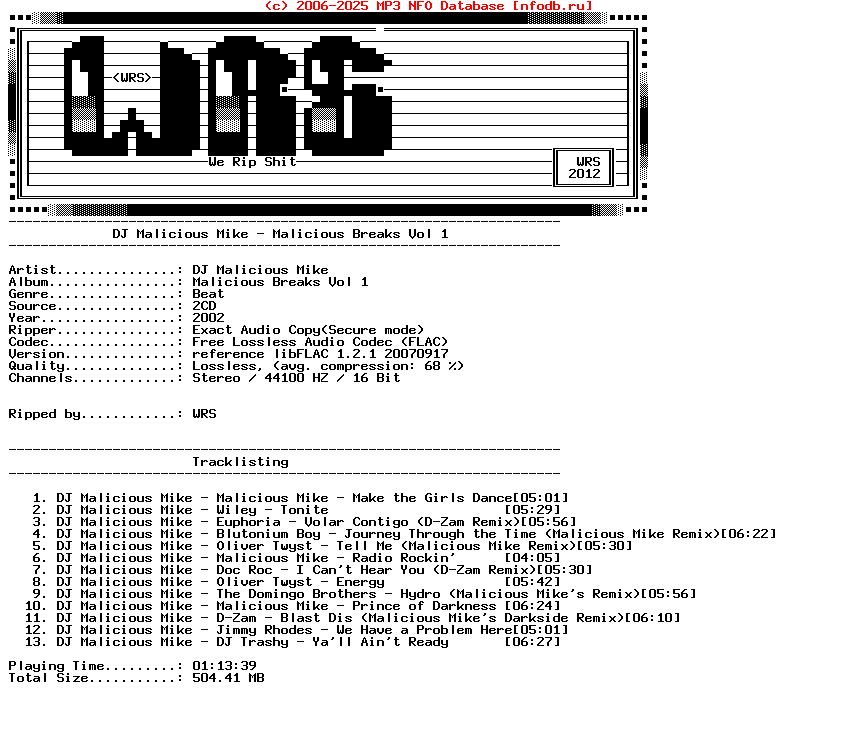 Dj_Malicious_Mike-Malicious_Breaks_Vol_1-PROPER-CD-FLAC-2002-Wrs