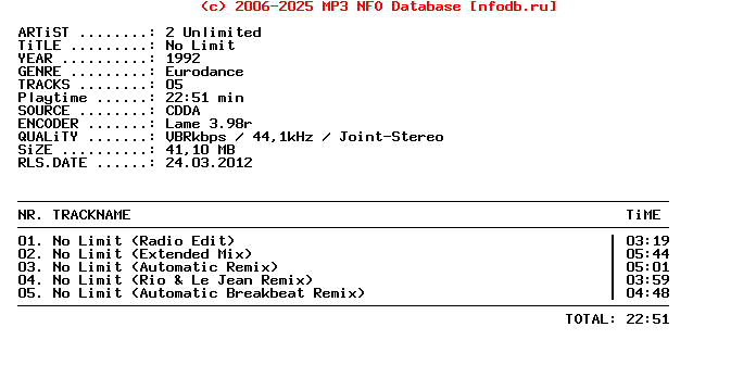 2_Unlimited_-_No_Limit-CDM-1992