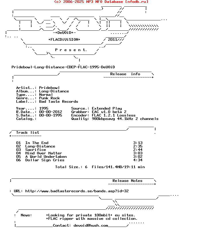 Pridebowl-Long-Distance-CDEP-FLAC-1995