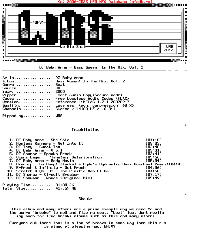 Dj_Baby_Anne-Bass_Queen_In_The_Mix_2-CD-FLAC-2000-Wrs