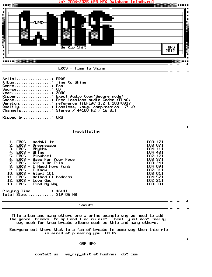 Eros-Time_To_Shine-CD-FLAC-2006-Wrs