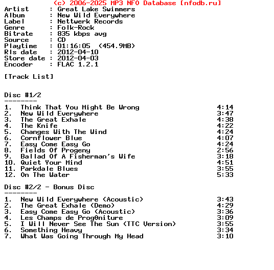 Great_Lake_Swimmers-New_Wild_Everywhere-Deluxe_Edition-2CD-FLAC-2012