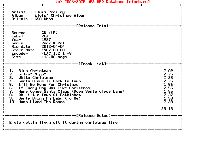 Elvis_Presley-Elvis_Christmas_Album-CD-FLAC-1987