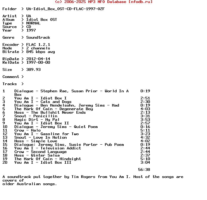 VA-Idiot_Box_Ost-CD-FLAC-1997-Ozf