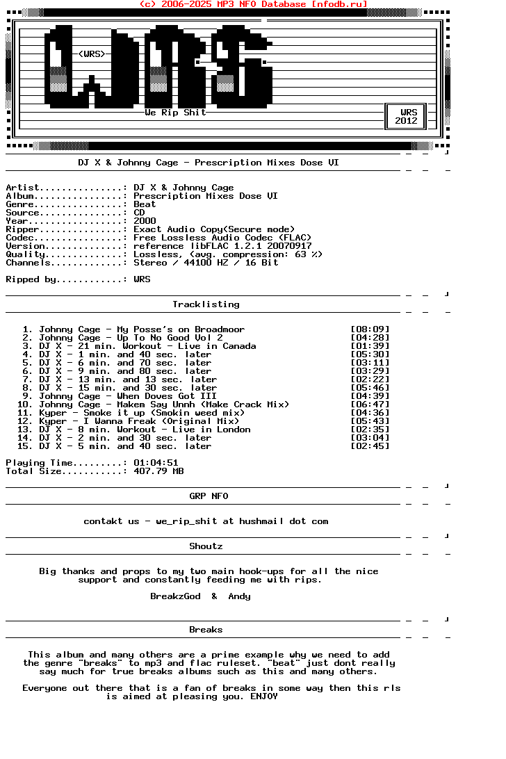 Dj_X-Prescription_Mixes_Dose_Vi-CD-FLAC-2000-Wrs