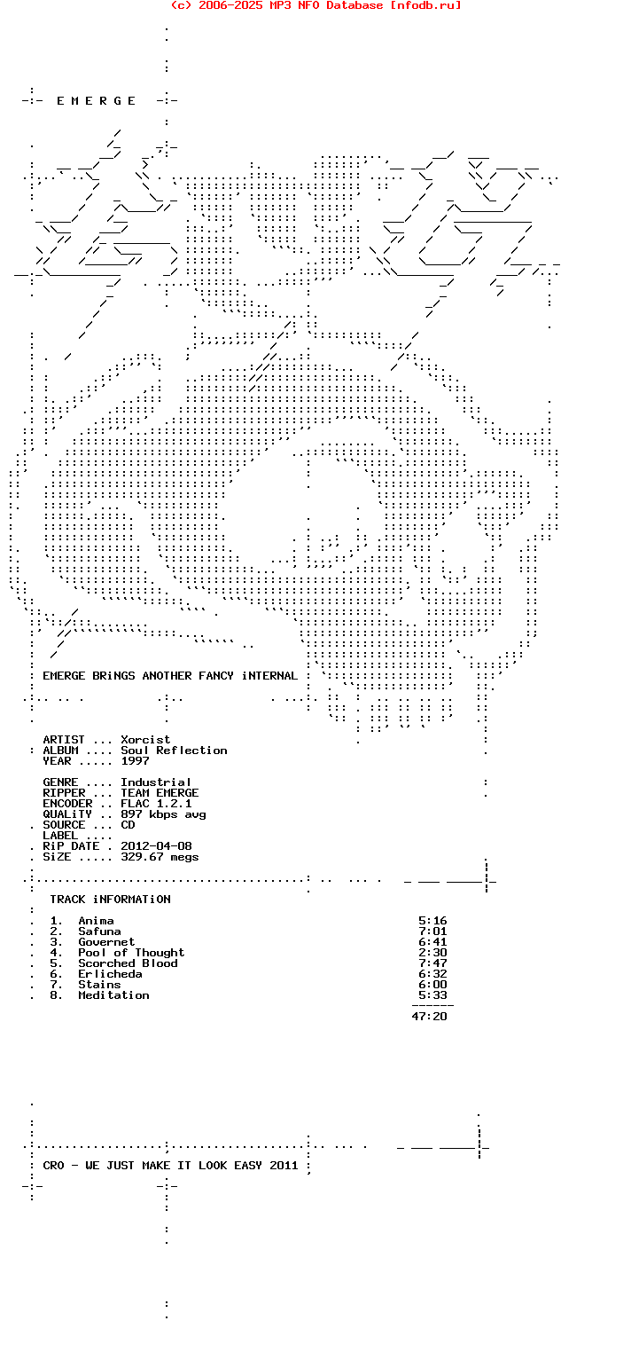 Xorcist-Soul_Reflection-CD-FLAC-1997