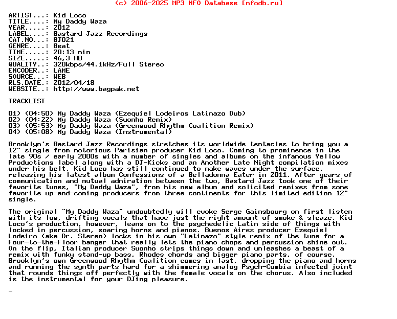 Kid_Loco-My_Daddy_Waza-(BJ021)-WEB-2012