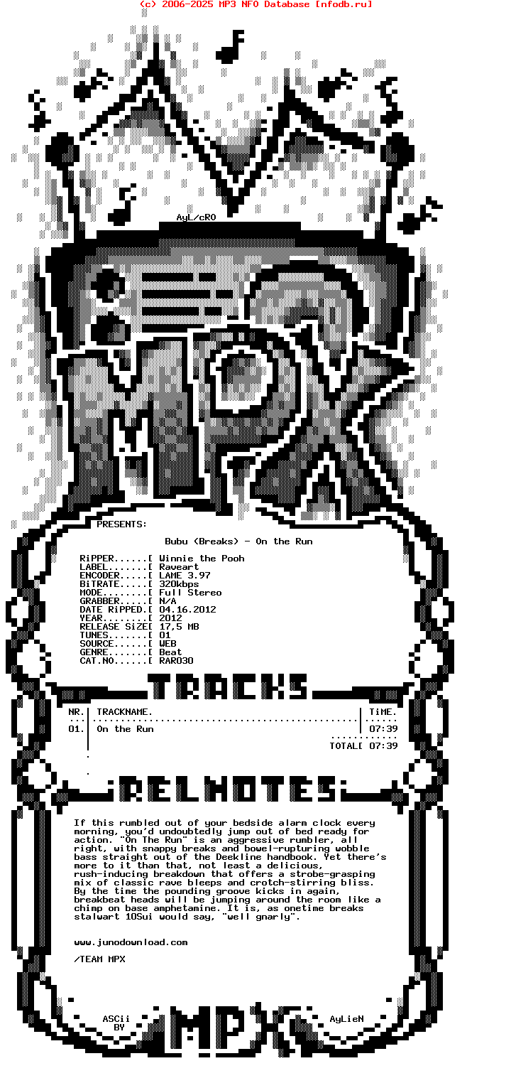 Bubu_(BREAKS)-On_The_Run-(RAR030)-2012