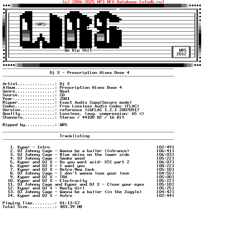 Dj_X-Prescription_Mixes_Dose_4-CD-FLAC-2001-Wrs