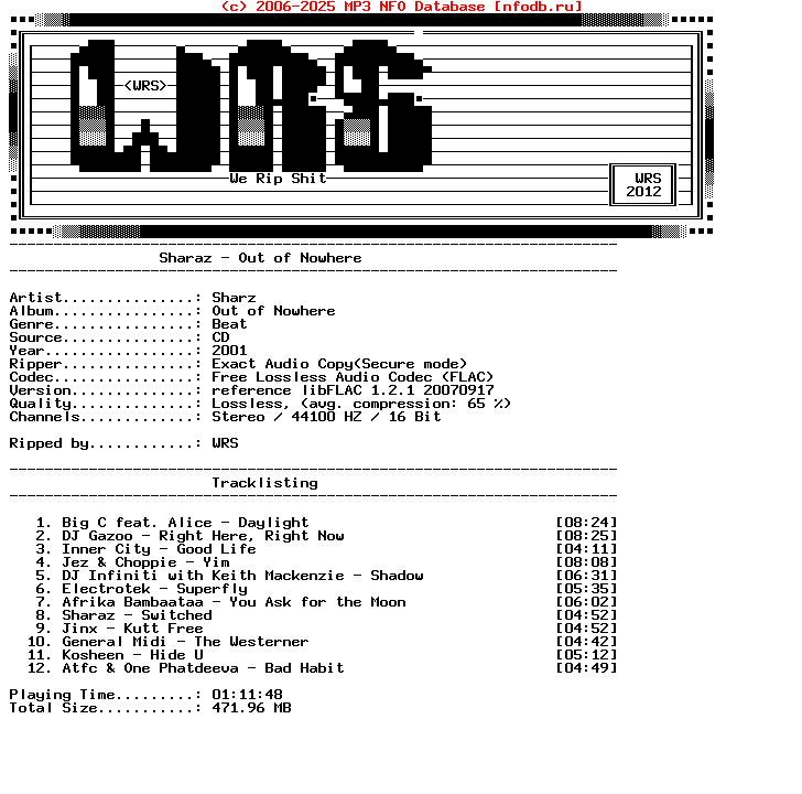 Sharaz-Out_Of_Nowhere-CD-FLAC-2001-Wrs