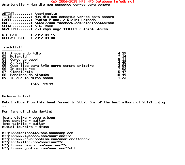 Amarionette-Num_Dia_Mau_Consegue_Ver-Se_Para_Sempre-(PROMO)-PT-2012