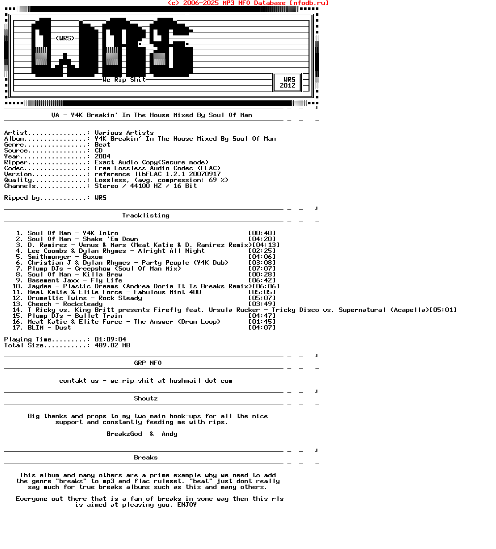 VA-Y4K__Breakin_In_Tha_House__Mixed_By_Soul_Of_Man-(Y4K010CD)-CD-FLAC-2004-Wrs
