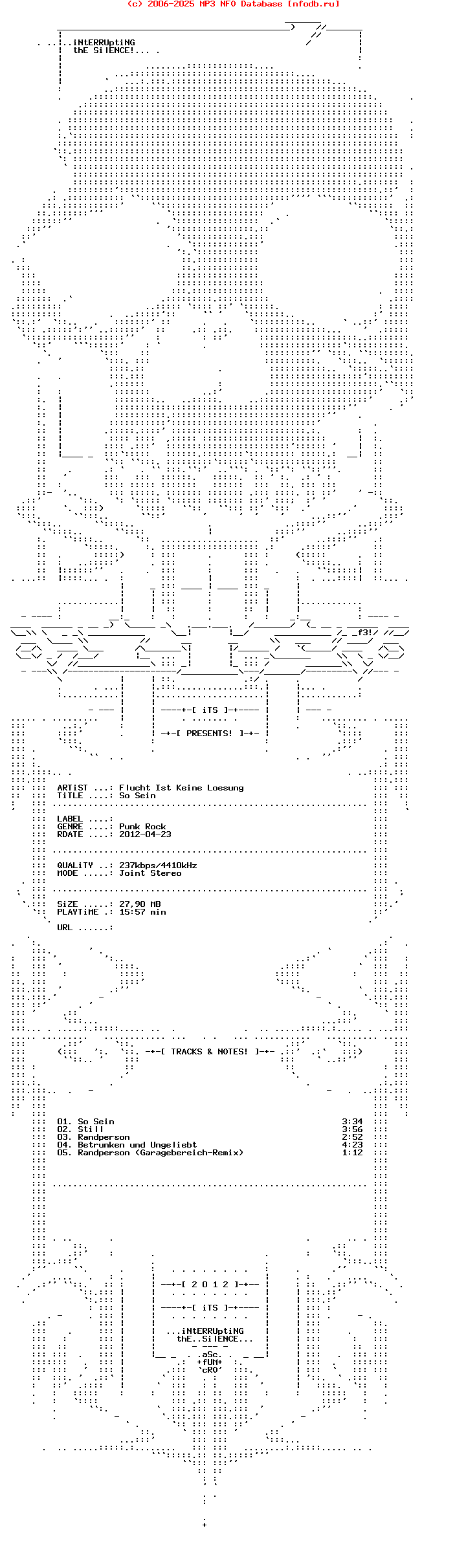 Flucht_Ist_Keine_Loesung-So_Sein-2001