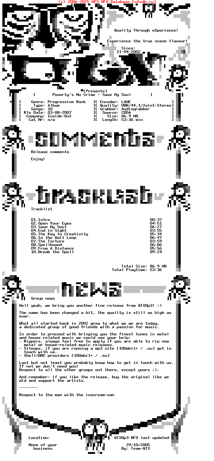 Povertys_No_Crime-Save_My_Soul-Promo-2007-QTXMP3
