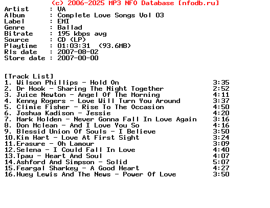 VA-Complete_Love_Songs_Vol_03-2007