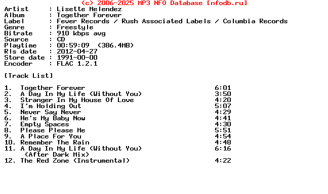 Lisette_Melendez-Together_Forever-CD-FLAC-1991