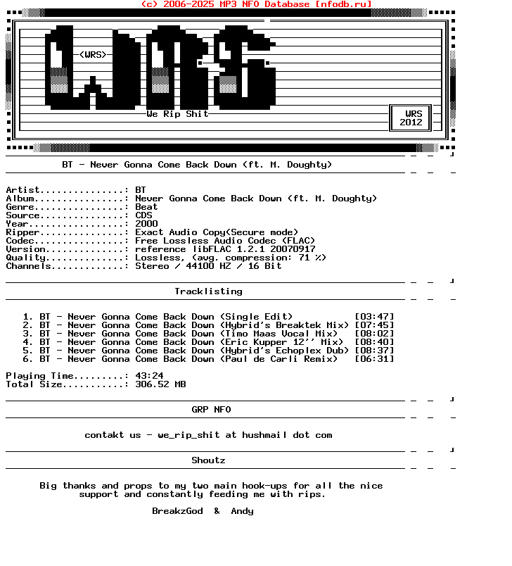 Bt-Never_Gonna_Come_Back_Down_(FEAT_M_DOUGHTY)-CDS-FLAC-2000-Wrs