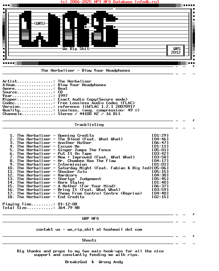 The_Herbaliser-Blow_Your_Headphones-CD-FLAC-1997-Wrs