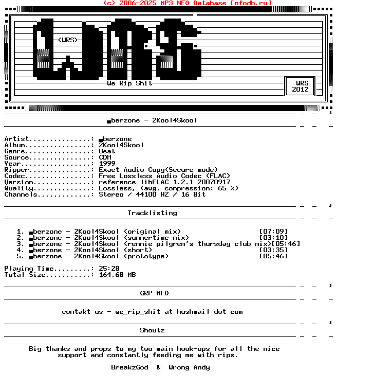 Uberzone-2Kool4Skool-CDM-FLAC-1999-Wrs
