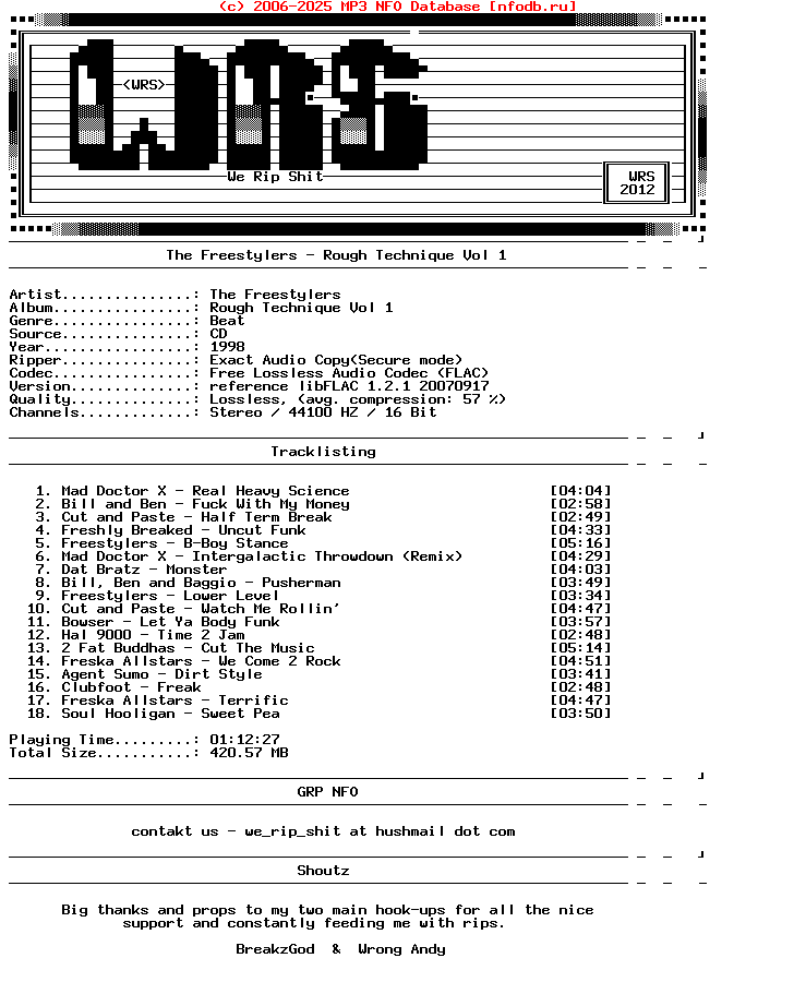 The_Freestylers-Rough_Technique_Vol_1-CD-FLAC-1998-Wrs